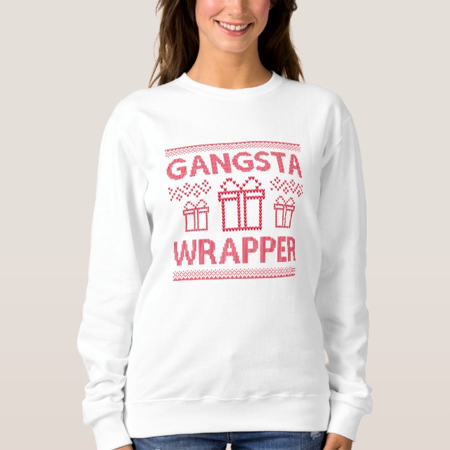 Sudadera Gangsta Wrapper (Anverso)