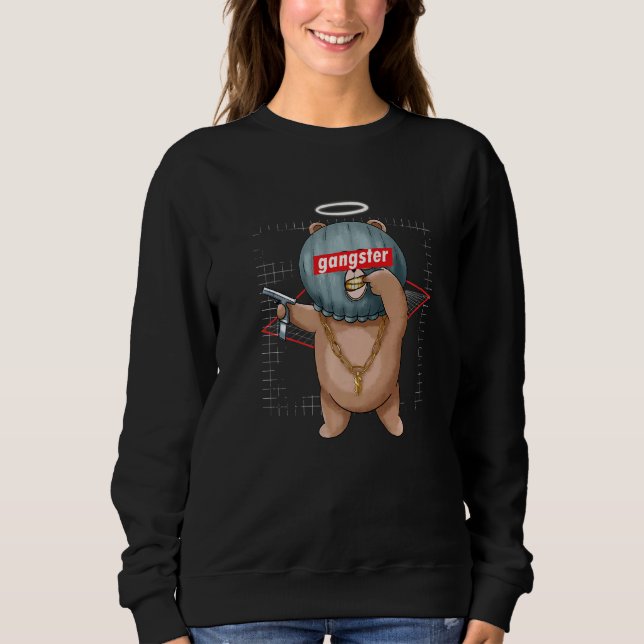 Sudadera Gangster Bear Teddy (Anverso)