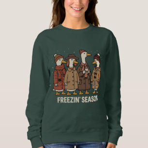 Sudadera Ganso lindo temporada congelada invierno acogedor 
