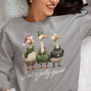 Sudadera Ganso Navideño Alegre