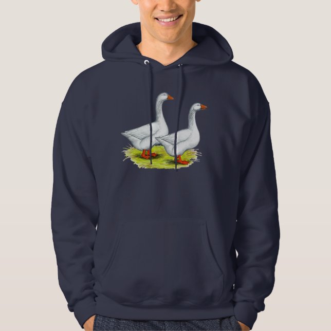 Sudadera Gansos:  Pares de Embden (Anverso)