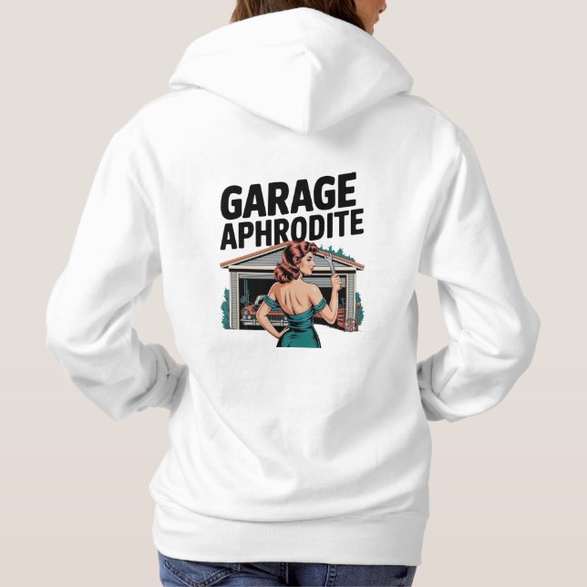 Sudadera Garage Aphrodite Mujeres en el coche de regalo clá (Reverso)