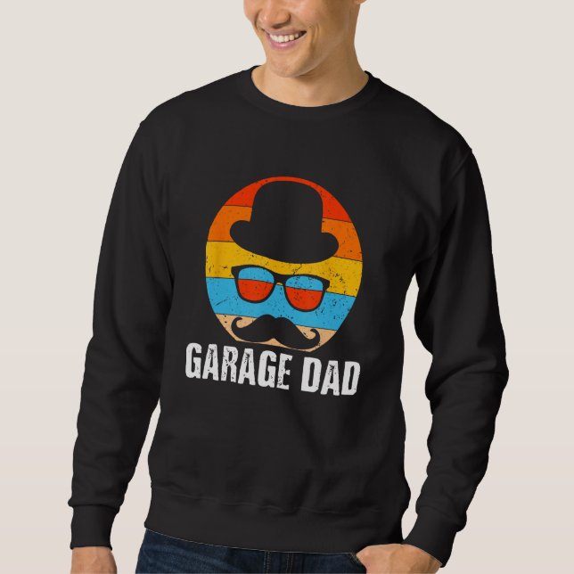 Sudadera Garage Dad Car  Daddy Car Enthusiast Father Lifest (Anverso)
