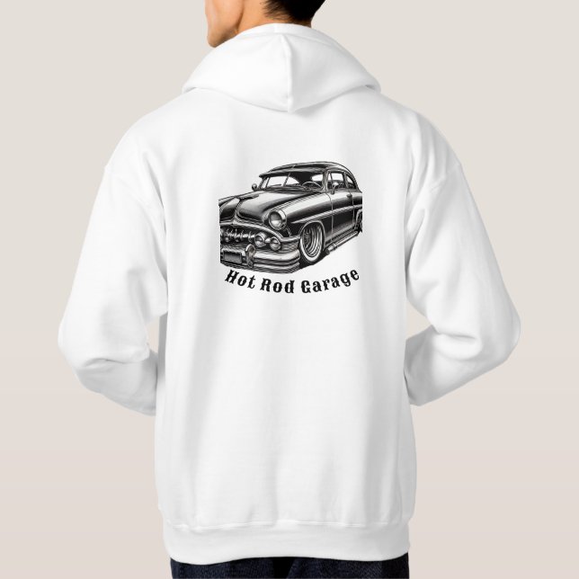 Sudadera Garaje de Hot Rod (Reverso)