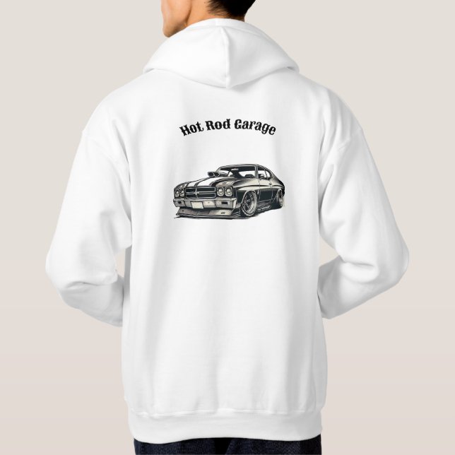 Sudadera Garaje Hot Rod (Reverso)