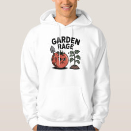 Sudadera Garden Rage – Angry Tomato with Shovel Cartoon