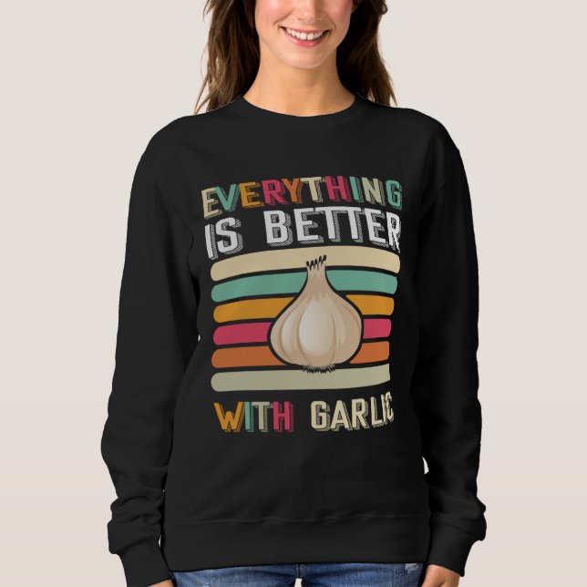 Sudadera Garlic  Garlicologist Cook or Chef (Anverso)