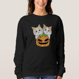 Sudadera Garras Felinas de Gato Calabaza Halloween Caramelo
