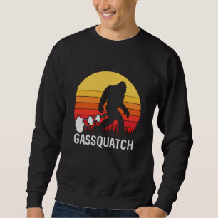 Sudadera GASSQUATCH Bigfoot Retro Fart Design