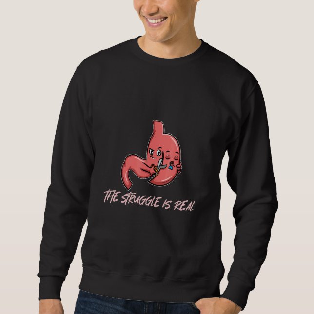 Sudadera Gastric Sleeve Bariatric Surgery Humor Pun Joke (Anverso)