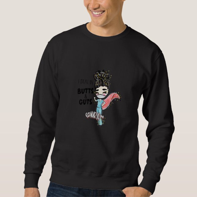 Sudadera Gastroenterología Endoscopia Negro Ha (Anverso)