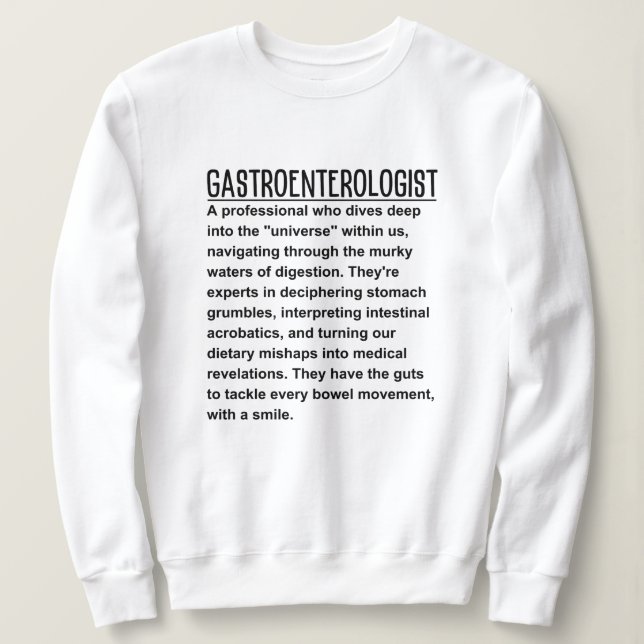 Sudadera Gastroenterólogo (Anverso del diseño)