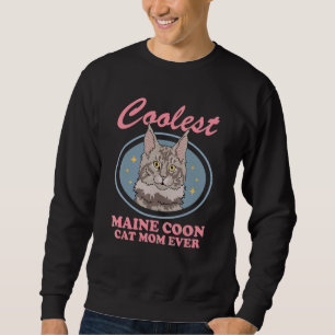 Sudadera Gata Maine Coon Mamá Dueña de Gatos Maine Coon