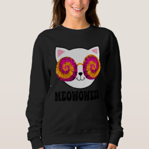 Sudadera Gatito de Halloween Tie Dye Espeluznante
