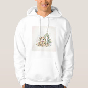 Sudadera Gatito enredado en luces de Navidad