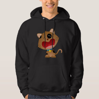 Sudadera Gatito gritador lindo del dibujo animado