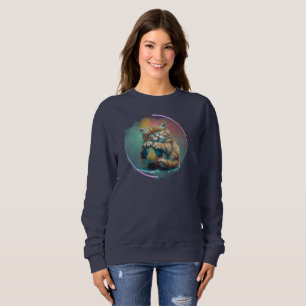 Sudadera Gatito Soñoliento con Balón de Fútbol – Adorable A