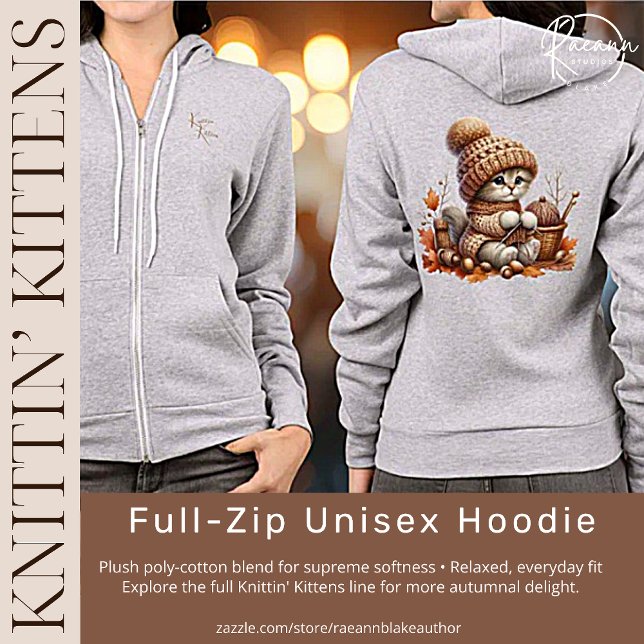 Sudadera Gatitos Adorables De Knittin' Gatitos Unisex De Zi (Subido por el creador)