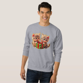 Sudadera **Gatitos Adorables Luchando por un Regalo – Diver