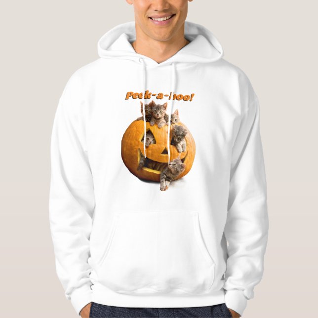 Sudadera Gatitos en Jack-o-Lantern (Anverso)