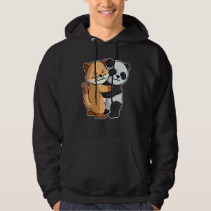 Sudadera Gatitos Y Panda Cute Animales Para Mujeres Animale