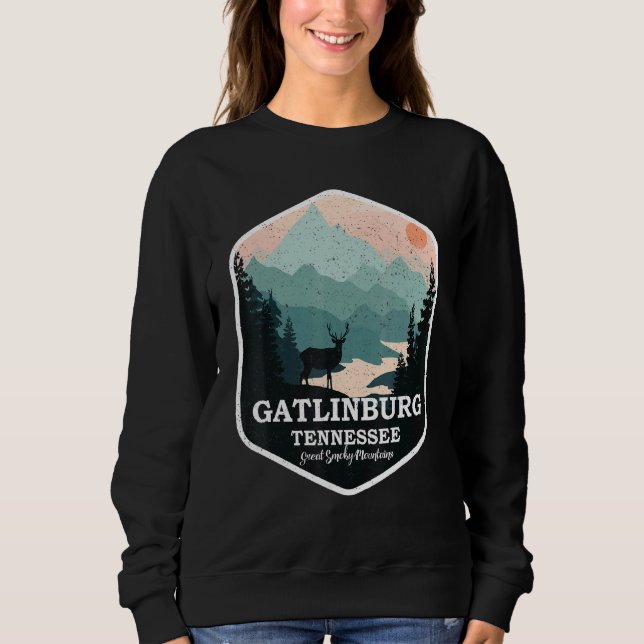 Sudadera Gatlinburg Tennessee Great Smoky Mountains Senderi (Anverso)