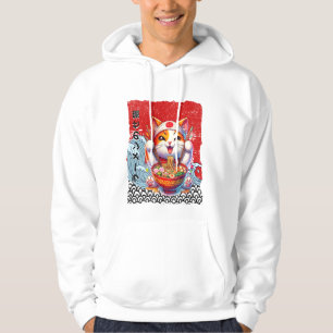 Sudadera Gato Afortunado Amante de Fideos