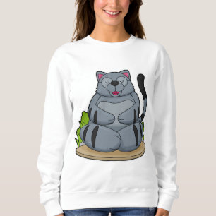 Sudadera Gato al gimnasio del yoga