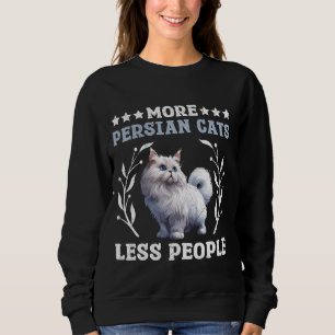 Sudadera Gato Amantes MÁS PERSIANOS GATOS MENOS GENTE Graci