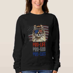 Sudadera Gato American Curl Pro Vida Pro Dios Pro Gatos Ame