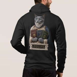 Sudadera Gato Aristoteles Azul Ruso
