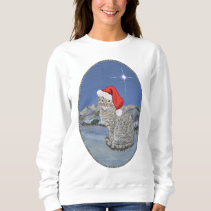 Sudadera Gato atigrado en Nochebuena