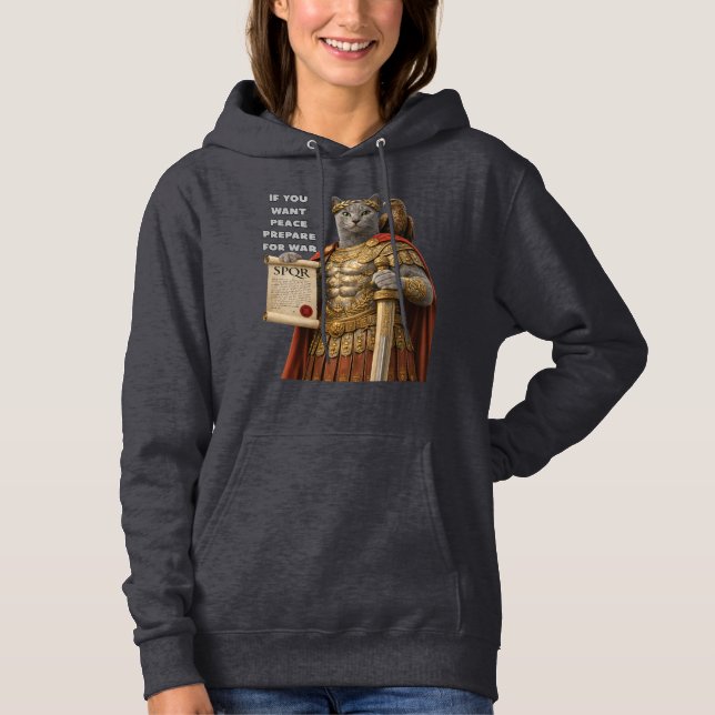 Sudadera Gato Azul César Ruso (Anverso)