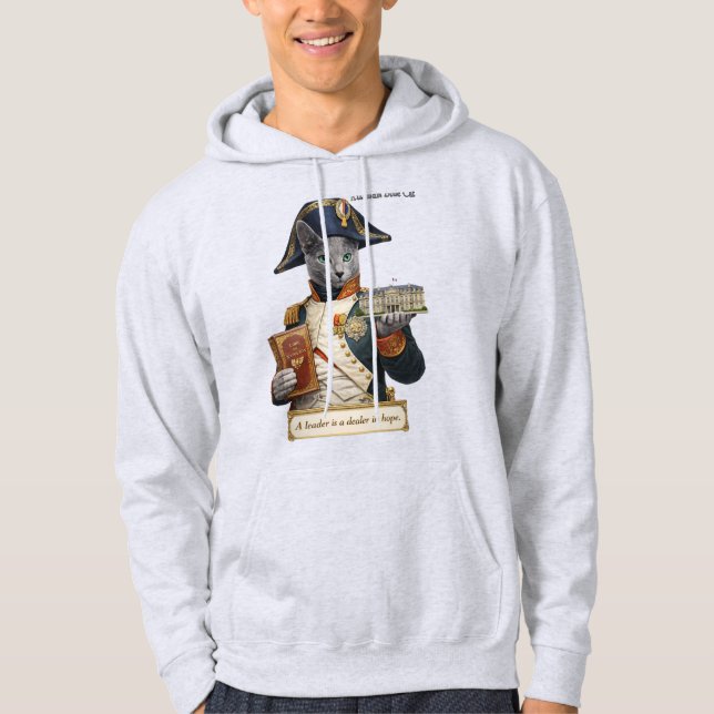Sudadera Gato Azul Ruso Napoleón Bonaparte (Anverso)