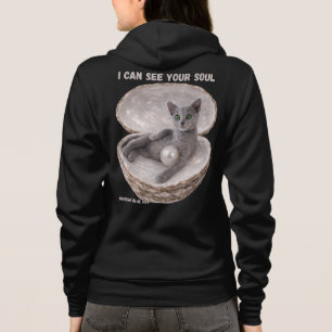 Sudadera Gato Azul Ruso - Puedo ver tu alma