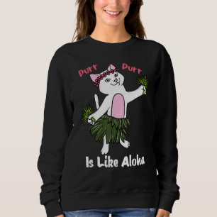 Sudadera Gato bailarín hawaiano Kitty Hawaii Chica bailarin