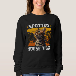 Sudadera Gato Bengalí SPOTING HOUSE TIGER Funny Bengal Cat
