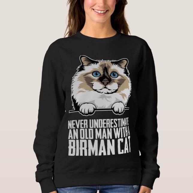 Sudadera gato Birmano  gatito Birmano  mamá Birmano  1 (Anverso)