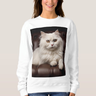 Sudadera Gato blanco majestuoso