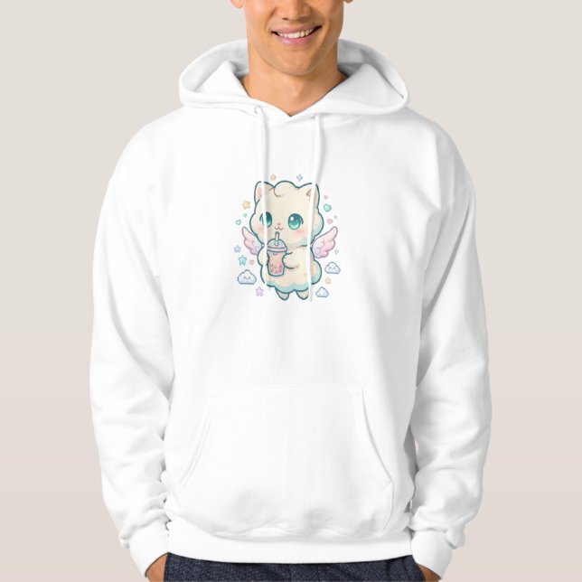 Sudadera Gato Boba Chibi Kawaii (Anverso)