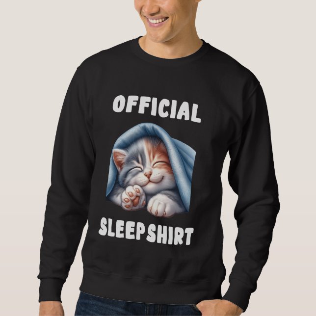 Sudadera Gato - Camisas de la noche Pajamas oficiales (Anverso)