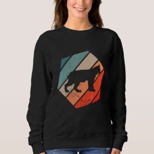 Sudadera Gato Caracal Retro Vintage Gato Salvaje Piernas La