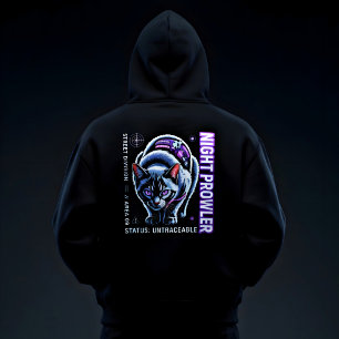 Sudadera Gato Ciberdepredador Nocturno para fanáticos del c