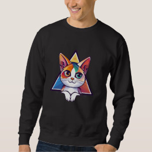 Sudadera Gato colorido