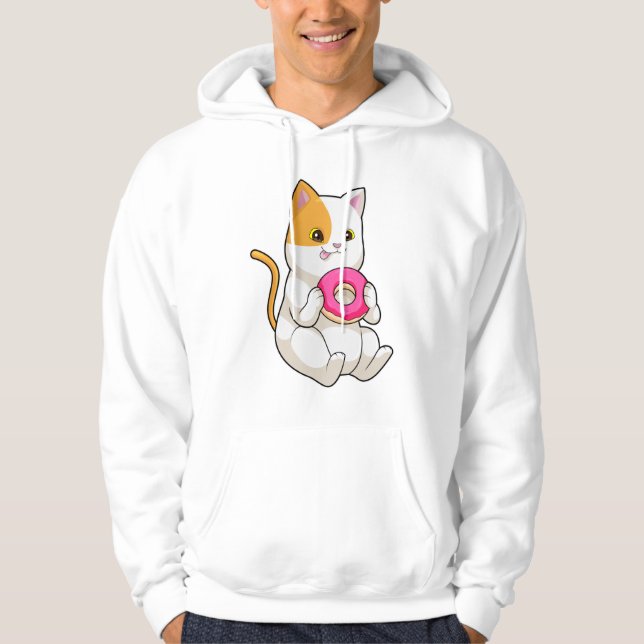 Sudadera Gato comiendo donut (Anverso)