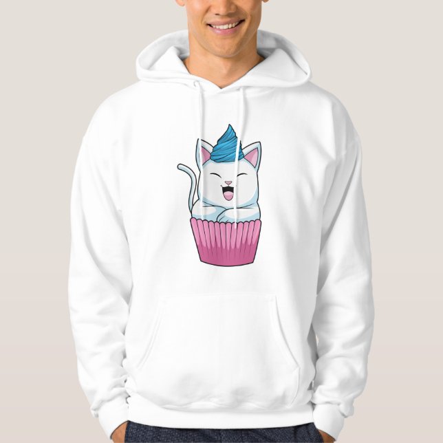 Sudadera Gato comiendo muffin (Anverso)