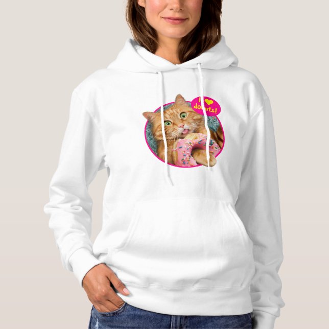 Sudadera Gato comiendo sin comer (Anverso)