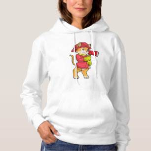Sudadera Gato como bombero con hacha