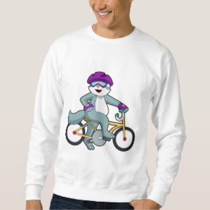 Sudadera Gato con bicicleta