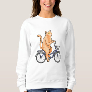 Sudadera Gato con bicicleta